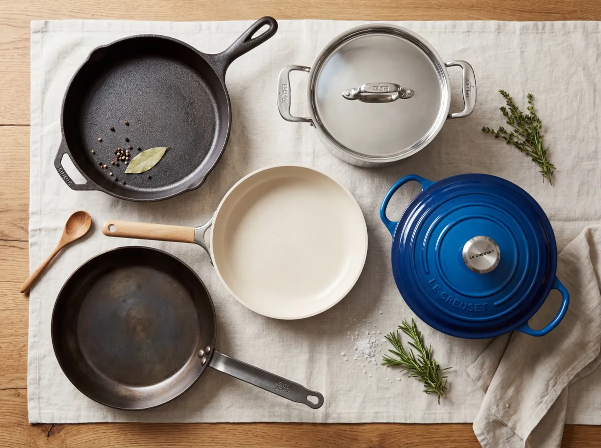 Close-up of a HexClad-style pan showing the hexagonal surface pattern